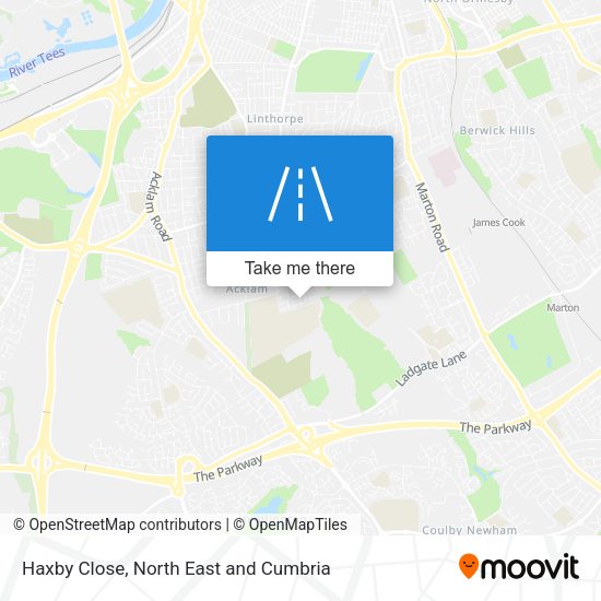 Haxby Close map