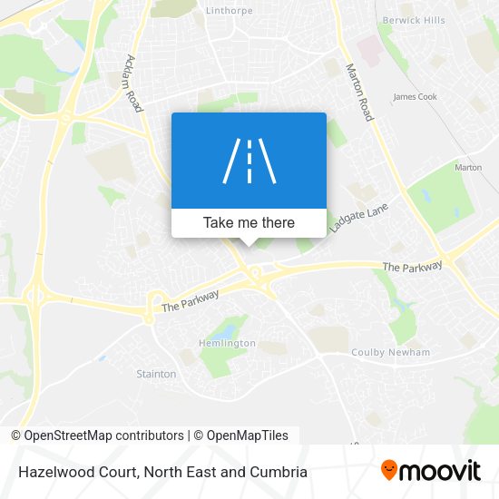 Hazelwood Court map