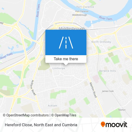Hereford Close map
