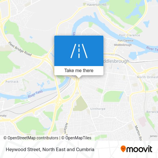 Heywood Street map