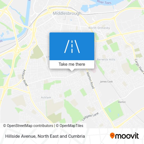 Hillside Avenue map