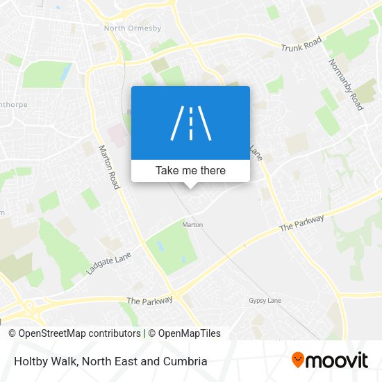 Holtby Walk map