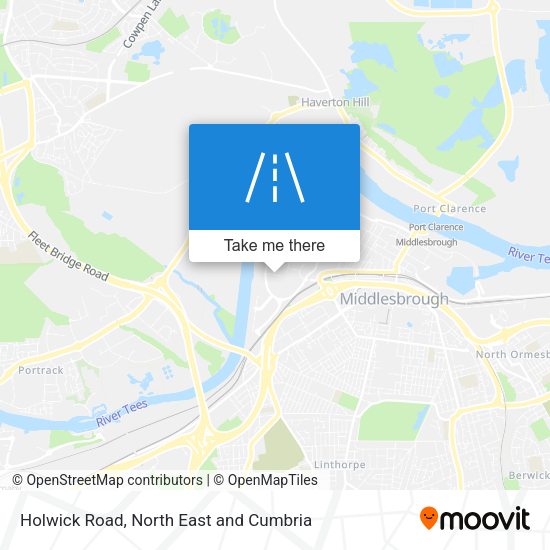 Holwick Road map