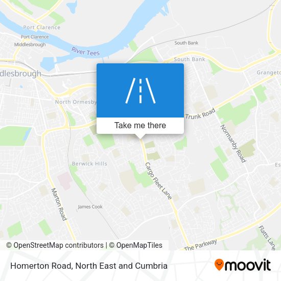Homerton Road map