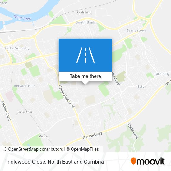 Inglewood Close map