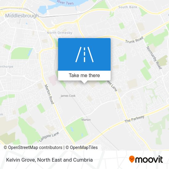 Kelvin Grove map