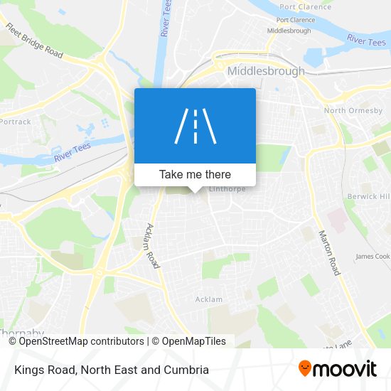 Kings Road map