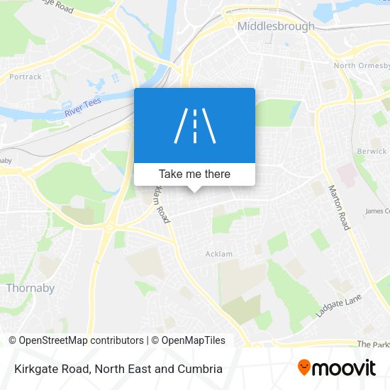 Kirkgate Road map