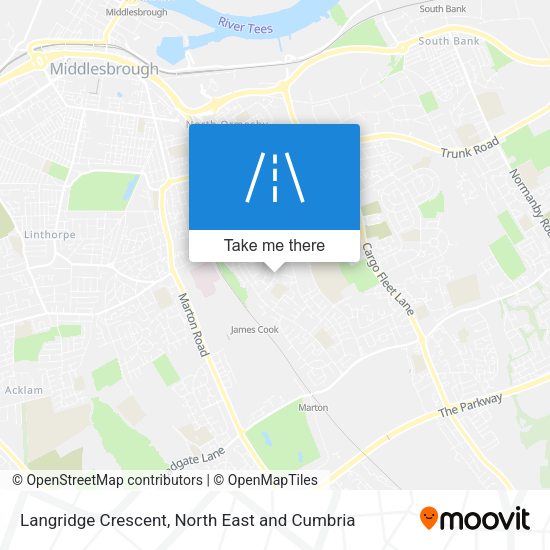 Langridge Crescent map