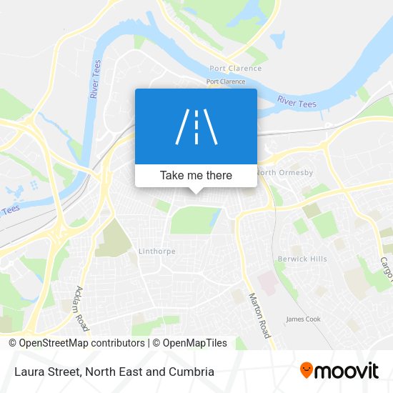 Laura Street map