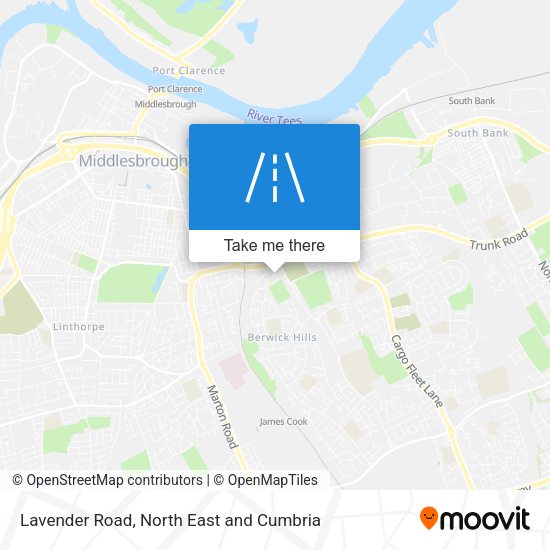 Lavender Road map