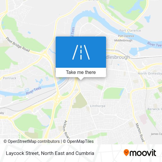Laycock Street map