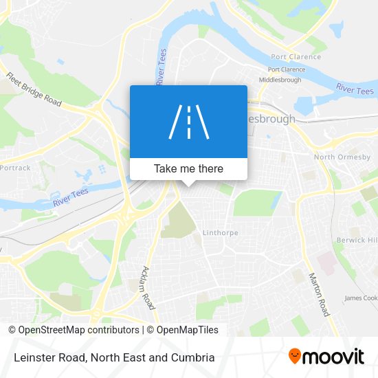 Leinster Road map
