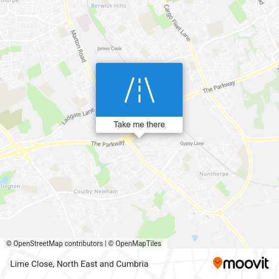 Lime Close map