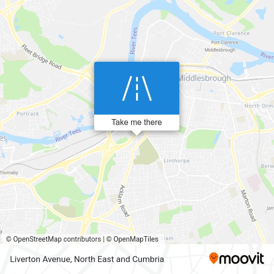 Liverton Avenue map