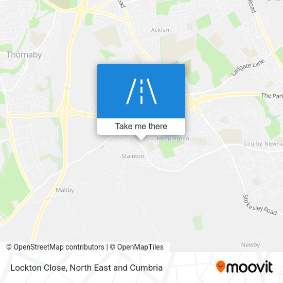Lockton Close map