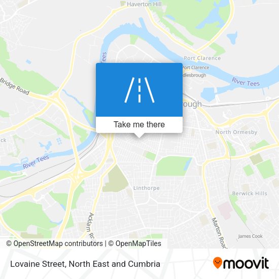 Lovaine Street map