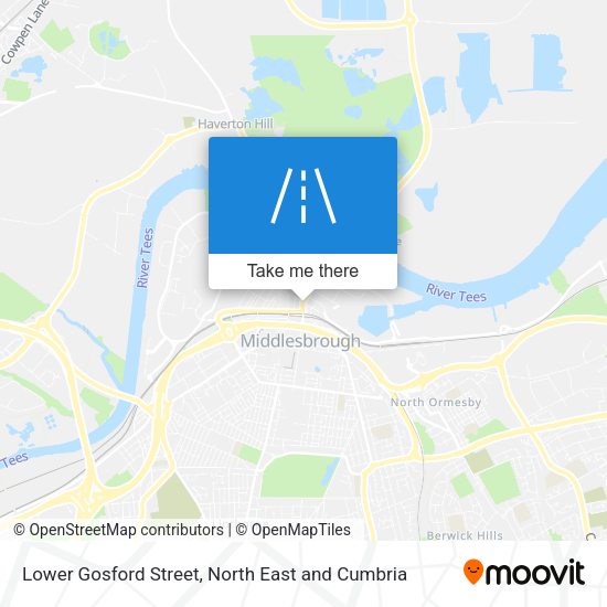 Lower Gosford Street map
