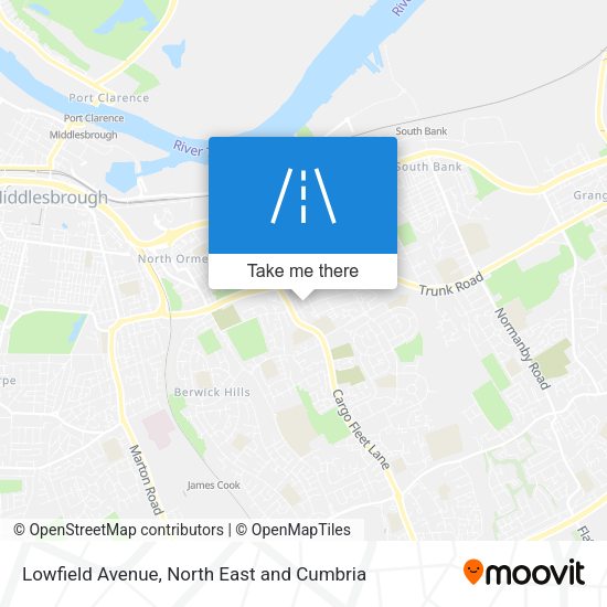 Lowfield Avenue map
