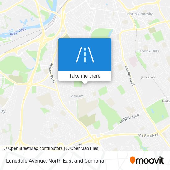 Lunedale Avenue map