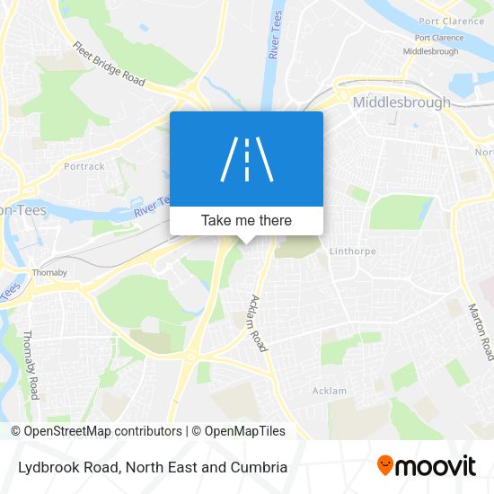 Lydbrook Road map