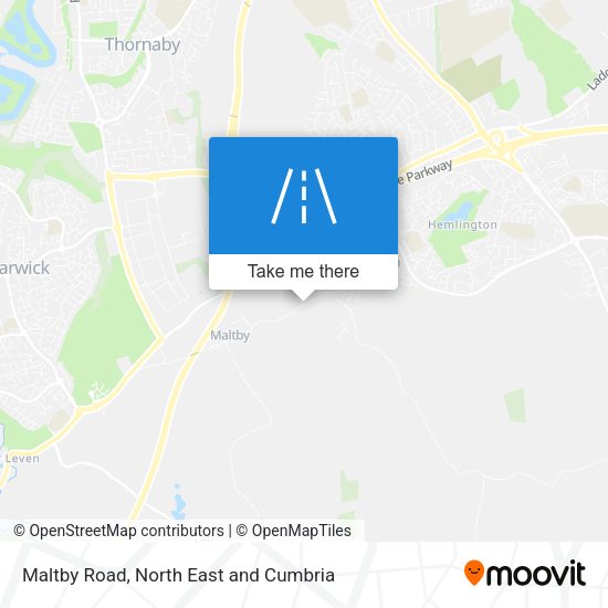Maltby Road map