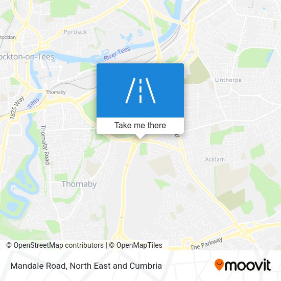 Mandale Road map