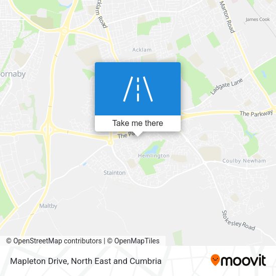 Mapleton Drive map