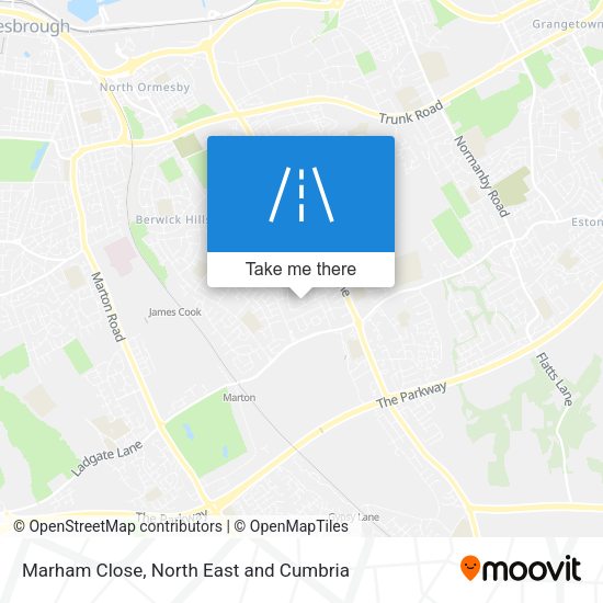 Marham Close map