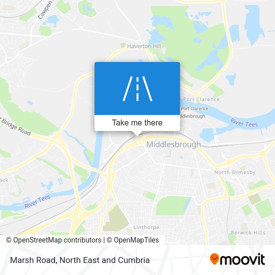 Marsh Road map