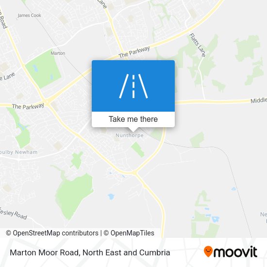 Marton Moor Road map