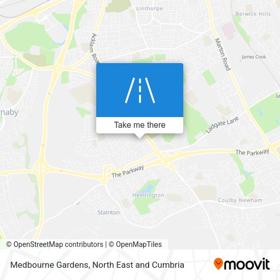 Medbourne Gardens map