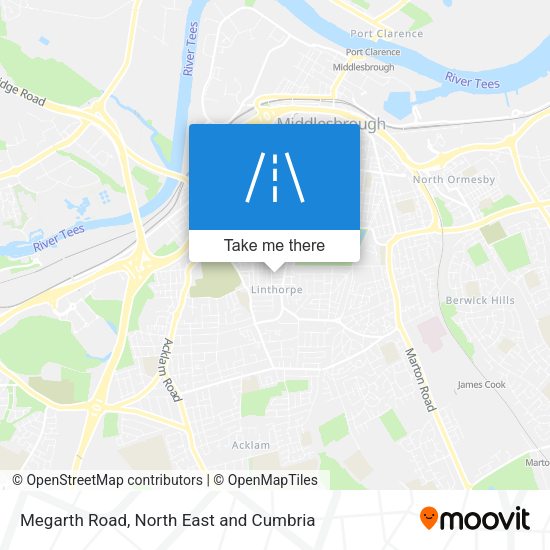 Megarth Road map