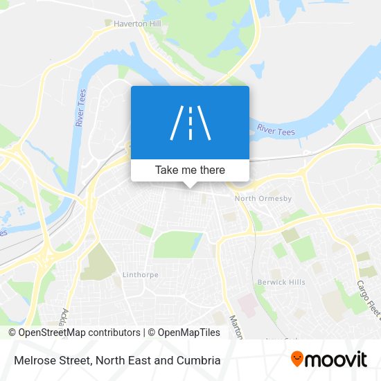 Melrose Street map