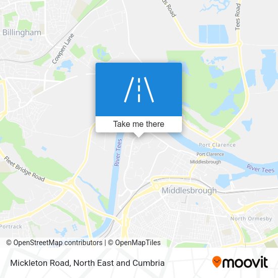 Mickleton Road map