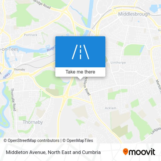 Middleton Avenue map