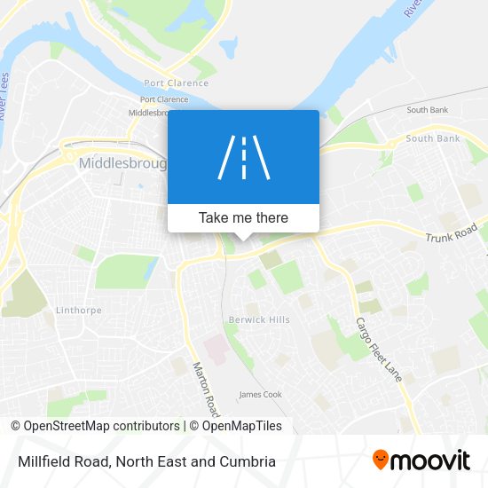 Millfield Road map