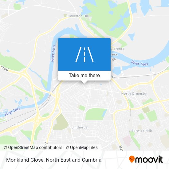 Monkland Close map