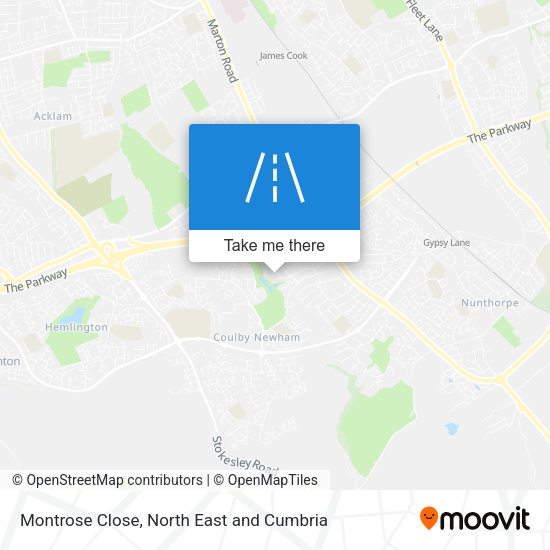 Montrose Close map