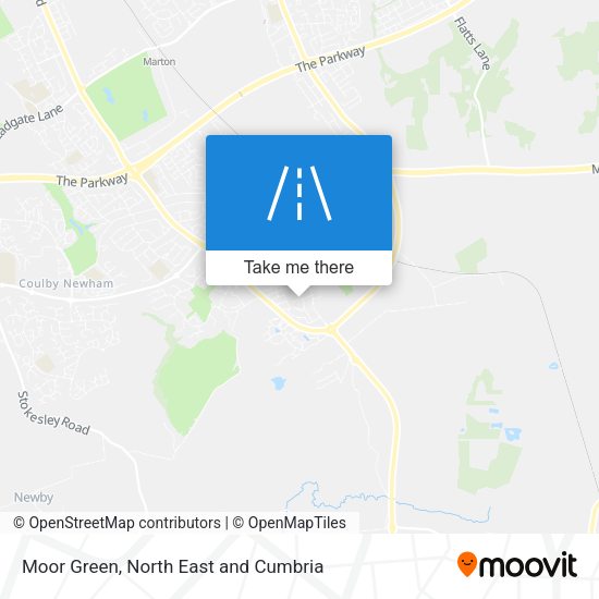 Moor Green map