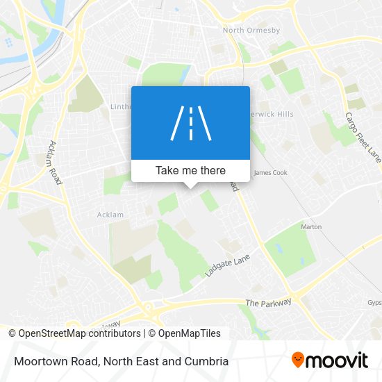 Moortown Road map