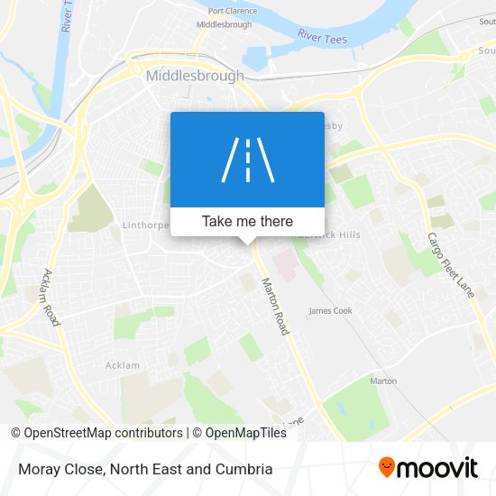 Moray Close map