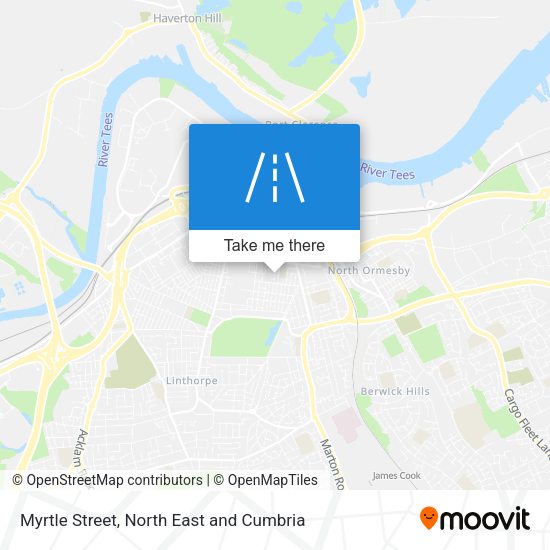 Myrtle Street map