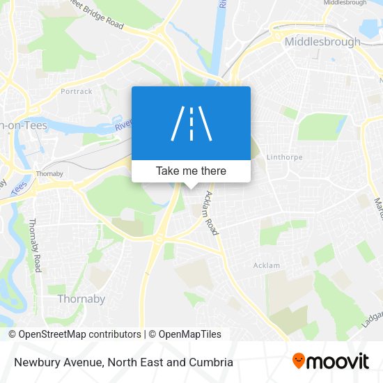 Newbury Avenue map