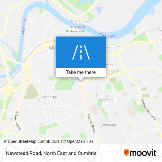 Newstead Road map