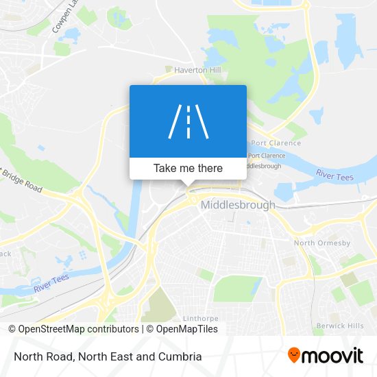 North Road map