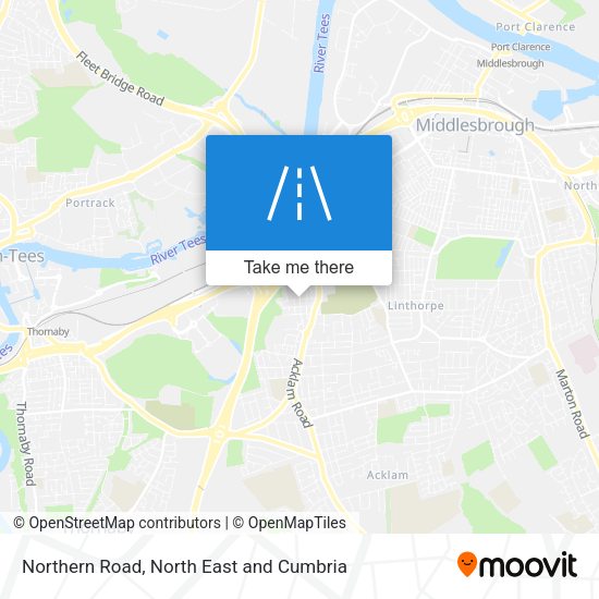 Northern Road map