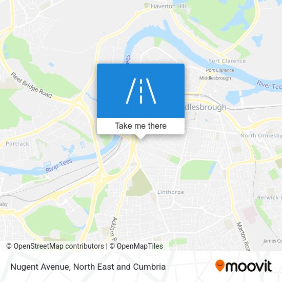 Nugent Avenue map