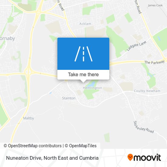 Nuneaton Drive map