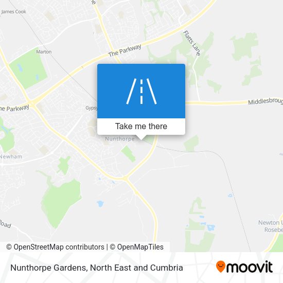 Nunthorpe Gardens map